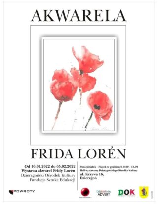 Zaproszenie na wernisaż artystki Fridy Loren