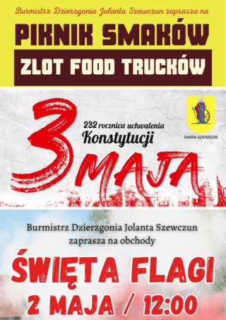 Program wydarzeń na nadchodzące święta majowe