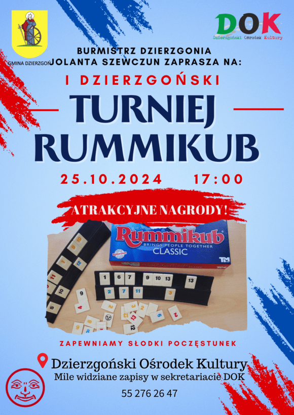 Turniej Rummikub 25 października 2024