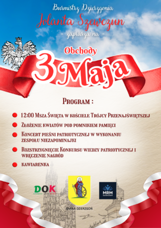 Obchody Święta Konstytucji 3 Maja w Dzierzgoniu