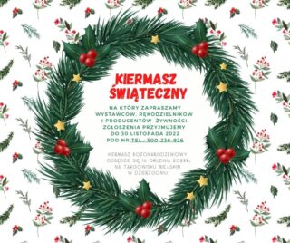 Zapraszamy wszystkich wystawców do rezerwacji stoisk na Kiermasz Świąteczny