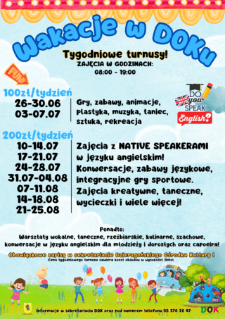 Wakacje w DOKu 2023