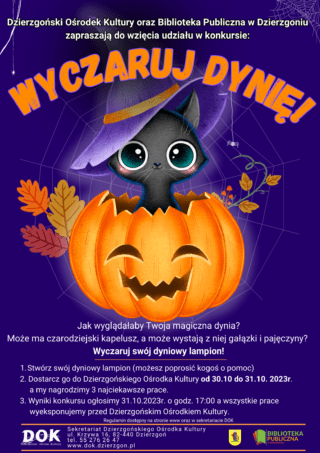 Konkurs „Wyczaruj dynię!”