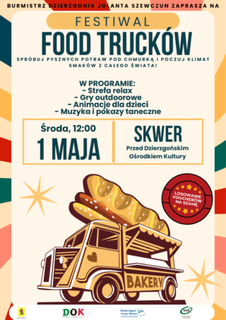 Festiwal Foodtrucków 1 Maja 2024