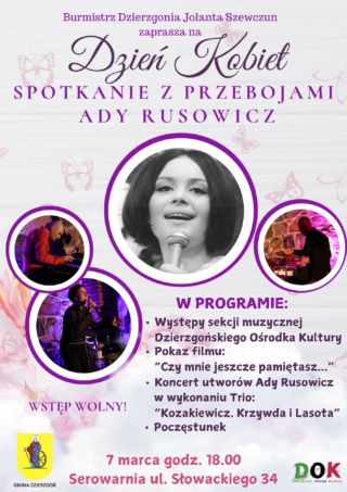 Dzień Kobiet z przebojami Ady Rusowicz!