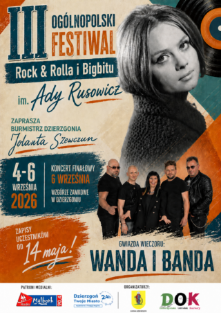 Ruszają zapisy do III edycji Ogólnopolskiego Festiwalu Rock & Rolla i Bigbitu im. Ady Rusowicz!